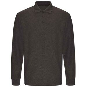 PRORTX Mens Long-Sleeved Polo Shirt / Charcoal